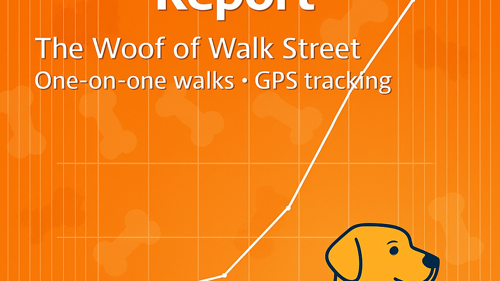 Q3 Pawformance Report — Wall Street parody with bones chart